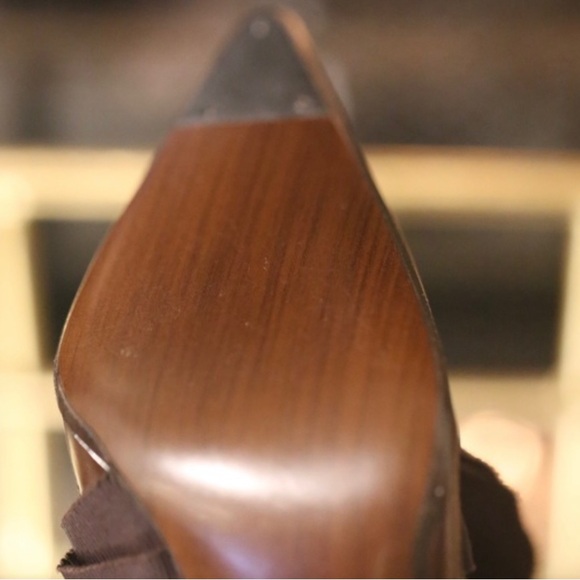 Gucci Wooden Leather High Heels By Tom Ford NEW - Picture 2 of 5